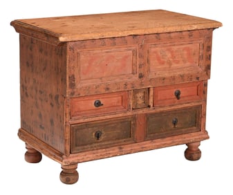 Unusual William and Mary Valuables Chest, Nina Fletcher Little Provenance