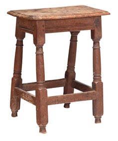 Early English Oak Joint Stool