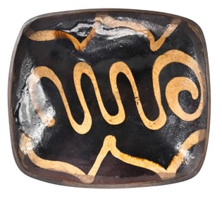 English Slipware Rectangular Dish