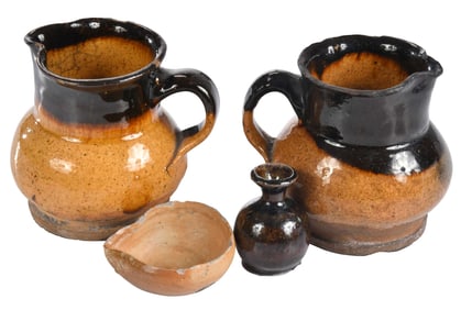 Four Pieces of Early English Pottery