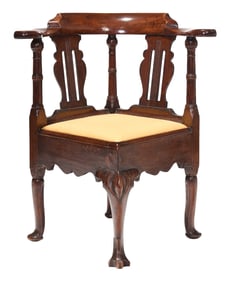 Important Bermuda Chippendale Cedar Corner Chair