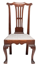 Philadelphia Chippendale Walnut Side Chair with Possible Benjamin Franklin Association