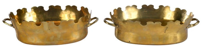 Pair of French Brass Monteiths