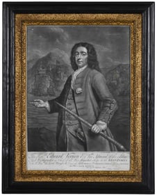 Mezzotint After Thomas Bardwell, with Accompanying Book and Medal