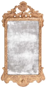 Fine George II Carved and Gilt Mirror with Washington Association