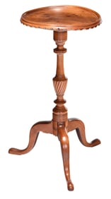 Connecticut Federal Scallop Top Candlestand
