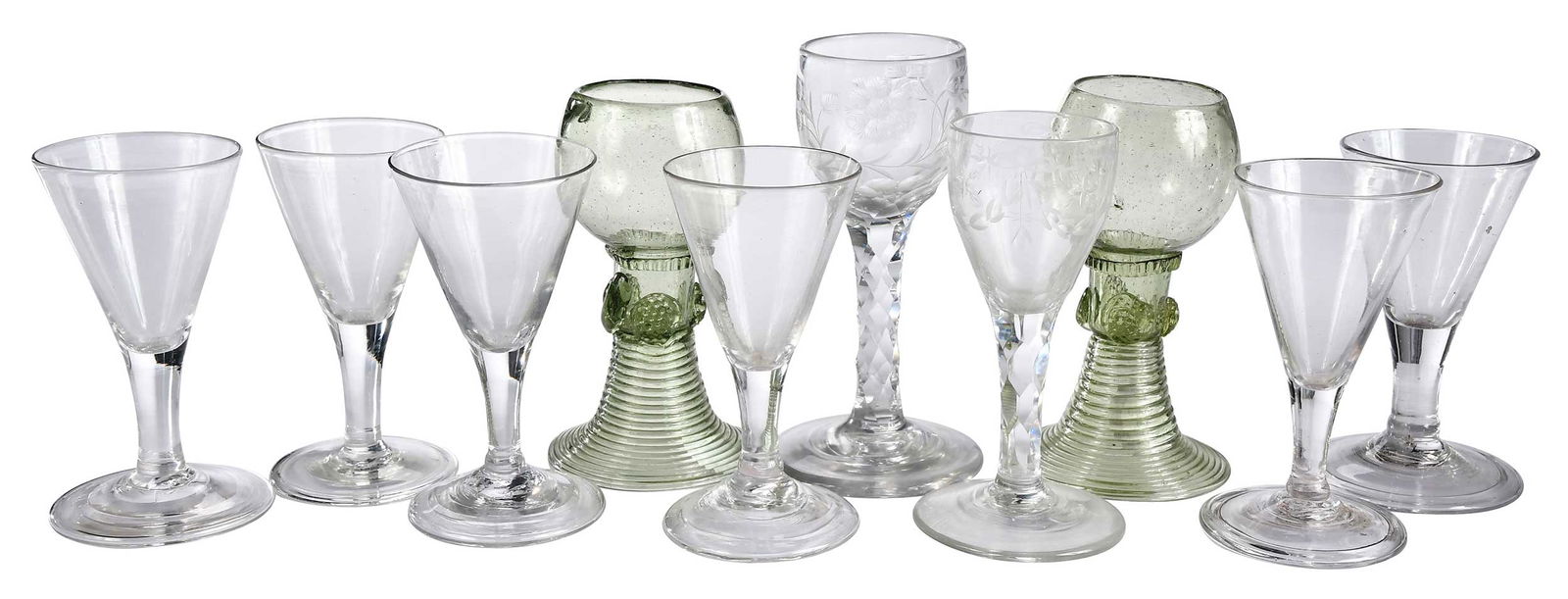 Ten Pieces of Glass Stemware (1 of 7)
