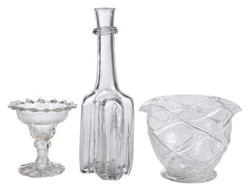Three English Glass Vessels