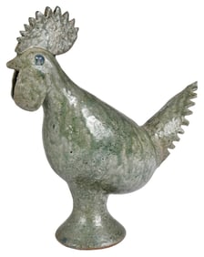 Edwin "Nub" Meaders Georgia Stoneware Rooster
