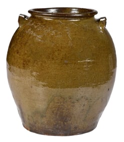 Outstanding Signed and Dated Dave Drake Edgefield SC Stoneware Jar