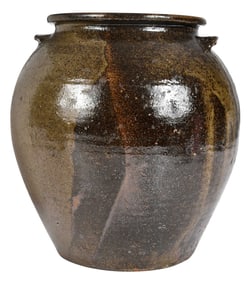 Unusual Georgia Attributed Stoneware Jar