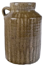 Unusual Georgia Single Handle Stoneware Preserve Jar