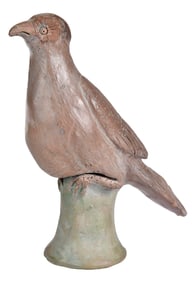 Georgia Blizzard Whistling Bird Pottery Sculpture
