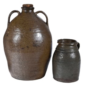 Two Pieces of Washington County Georgia Attributed Pottery