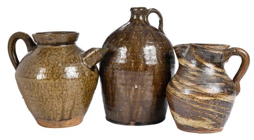Three Pieces of Catawba Valley Pottery