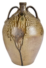 Large Craven Family Attributed North Carolina Stoneware Jug