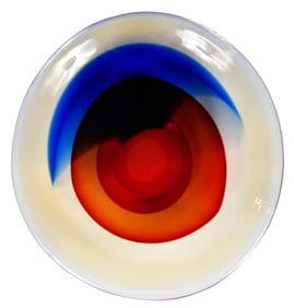 Giuliano Tosi, Polychrome Murano Glass Bowl