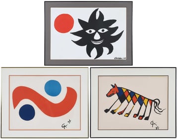 Alexander Calder, Three Lithographs
