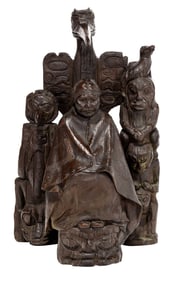 Louis McClellan Potter, Indian Woman with Totems