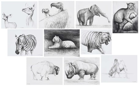 Henry Moore, Animals in the Zoo Portfolio