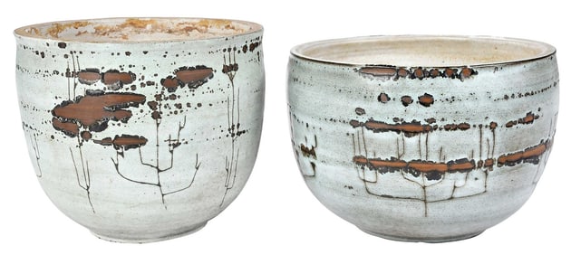Earl J. Hooks, Two Large Ceramic Bowls