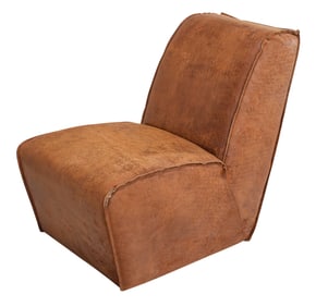 Restoration Hardware Bruno Leather Lounge Chair