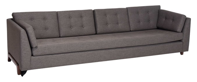 Mid-Century Style Modern Gray Sofa