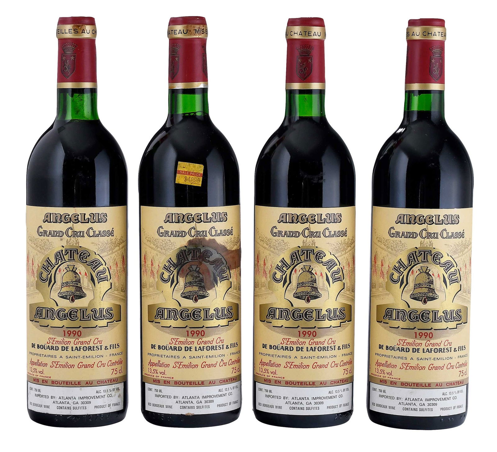 Four Bottles 1990 Chateau Angelus