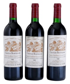 Three Bottles 1990 Chateau Beausejour