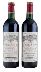 Two Bottles 1996 Chateau Calon-Segur