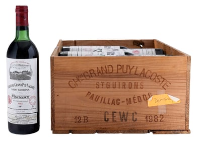 Case of 12 1982 Chateau Grand Puy Lacoste