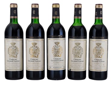Five Bottles 1986 Chateau Gruaud Larose