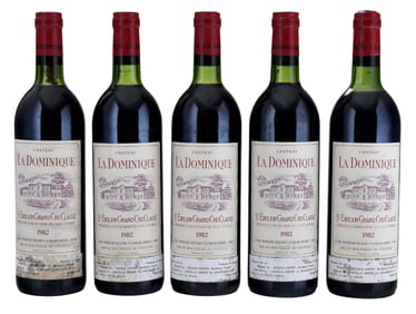 Five Bottles 1982 Chateau La Dominique