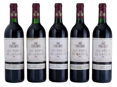 Five Bottles 1989 Les Fortes de Latour
