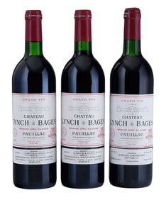 Three Bottles 1988 & 1990 Chateau Lynch-Bages