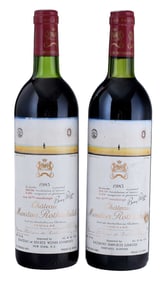Two Bottles 1983 Chateau Mouton Rothschild