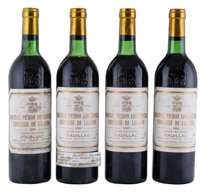 Four Bottles 1983 Chateau Pinchon Longueville Comtesse de Lalande