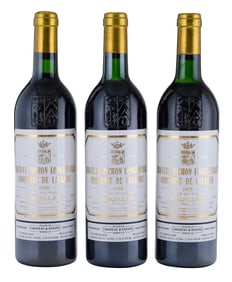Three Bottles 1988 Chateau Pinchon Longueville Comtesse de Lalande