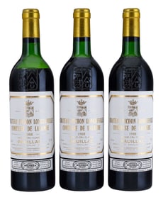 Three Bottles 1988 Chateau Pinchon Longueville Comtesse de Lalande