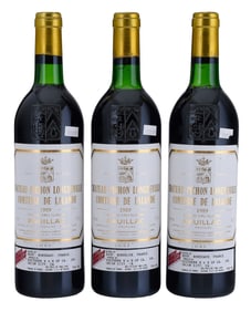 Three Bottles 1989 Chateau Pinchon Longueville Comtesse de Lalande