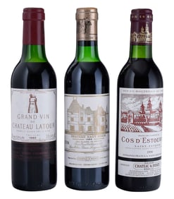 Three Demi Bottles 1986 & 1990 Assorted Select Red Bordeaux