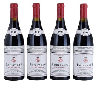 Four Bottles 1990 Comte Armand Clos de Epeneaux