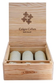 Three Bottles 2010 Colgin IX Estate Proprietary Red in Original Wood Presentation Case