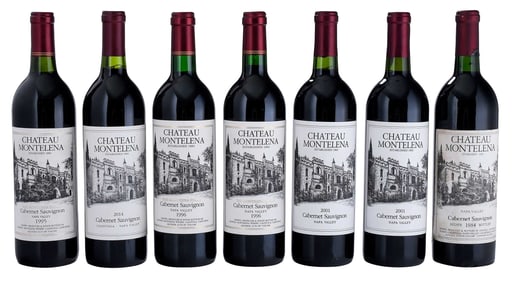 Seven Bottles Assorted Vintages 1984-2014 Chateau Montelena