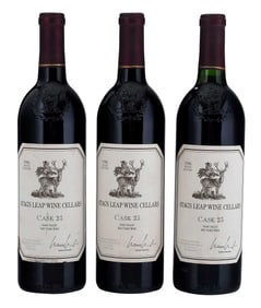 Three Bottles 1986 Stag's Leap Cask 23