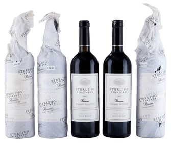 Five Bottles 1997 Sterling Vineyard Reserve