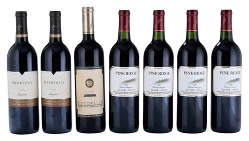 Seven Bottles 1995-2001 Assorted California Cabernet Sauvignon
