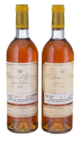 Two Bottles 1980 Chateau d'Yquem