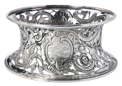 George II Irish Silver Dish Ring, John Laughlin