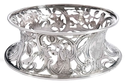 George II Irish Silver Dish Ring, Samuel Walker